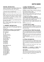 Preview for 10 page of BH FITNESS G8 i Series Instructions For Assembly And Use