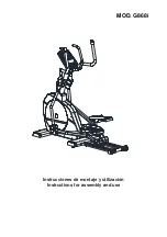 BH FITNESS G868i Instructions For Assembly And Use preview