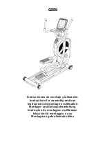 BH FITNESS G889 Instructions For Assembly And Use предпросмотр