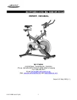 Preview for 1 page of BH FITNESS H-916 Owner'S Manual