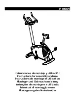 BH FITNESS H1065H Instructions For Assembly And Use preview