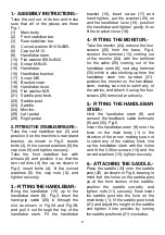 Preview for 9 page of BH FITNESS H1065i Instructions For Assembly And Use