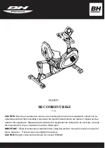 Preview for 1 page of BH FITNESS H610U Manual