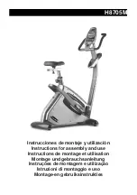 BH FITNESS H8705M Instructions For Assembly And Use preview