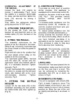 Preview for 11 page of BH FITNESS H9132 Instructions For Assembly And Use