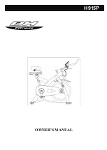 Preview for 1 page of BH FITNESS H915P Owner'S Manual