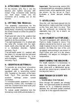 Preview for 12 page of BH FITNESS H9178 Instructions For Assembly And Use