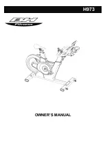 Preview for 1 page of BH FITNESS H973 Owner'S Manual