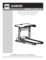 BH FITNESS LK Series Owner'S Manual preview