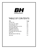 Preview for 2 page of BH FITNESS LK500FT Owner'S Manual