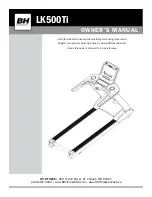 BH FITNESS LK500Ti Owner'S Manual preview