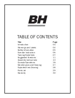 Preview for 2 page of BH FITNESS LK500Ui Owner'S Manual