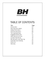 Preview for 2 page of BH FITNESS LK550 Owner'S Manual