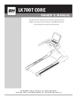 Предварительный просмотр 1 страницы BH FITNESS LK700T CORE Owner'S Manual