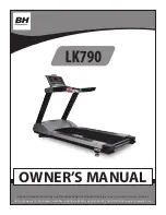 BH FITNESS LK790 Owner'S Manual preview