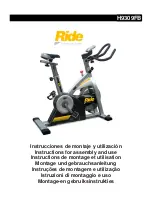 Preview for 1 page of BH FITNESS Ride H9309FB Instructions For Assembly And Use