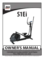 Preview for 1 page of BH FITNESS S1Ei Owner'S Manual