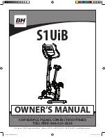 Preview for 1 page of BH FITNESS S1UiB Owner'S Manual