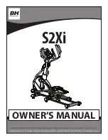 BH FITNESS S2Xi Owner'S Manual preview