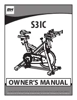 Preview for 1 page of BH FITNESS S3IC Owner'S Manual