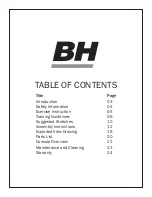 Preview for 2 page of BH FITNESS S3IC Owner'S Manual