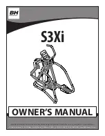 BH FITNESS S3Xi Owner'S Manual preview