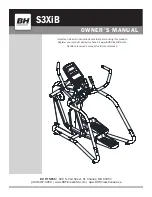 BH FITNESS S3XiB Owner'S Manual preview