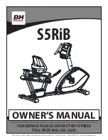 Preview for 1 page of BH FITNESS S5RiB Owner'S Manual