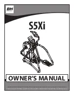 BH FITNESS S5Xi Owner'S Manual preview