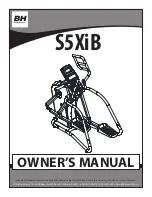 BH FITNESS S5XiB Owner'S Manual preview