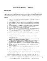 Preview for 3 page of BH FITNESS Sprint Elliptical SE4 Owner'S Manual