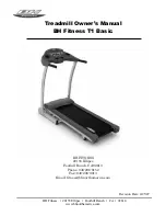 BH FITNESS T1 BASIC Manual preview
