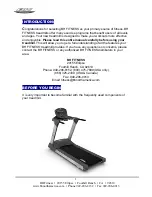 Предварительный просмотр 2 страницы BH FITNESS T4 Owner'S Manual