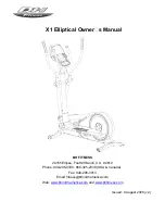 BH FITNESS X1 - V2 Owner'S Manual preview