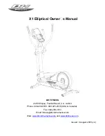 Предварительный просмотр 1 страницы BH FITNESS X1 - V2 Owner'S Manual