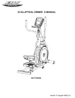 BH FITNESS X3 ELLIPTICAL Owner'S Manual preview
