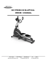 Preview for 1 page of BH FITNESS X8 ELLIPTICAL Owner'S Manual