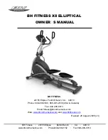 BH FITNESS X8 - V3 Owner'S Manual preview