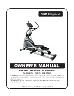 BH FITNESS X8R Elliptical Owner'S Manual preview