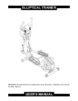 BH FITNESS XS8 - User Manual preview