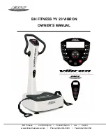 Preview for 1 page of BH FITNESS YV 20 VIBRON Owner'S Manual