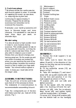 Preview for 17 page of BH FITNESS ZERO G400 Instructions For Assembly And Use