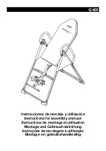 Предварительный просмотр 1 страницы BH FITNESS Zero Pro G405 Instructions For Assembly And Use