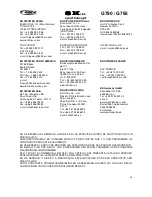 Preview for 59 page of BH HI POWER G790 Assembly And Use Manual