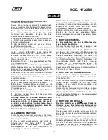 Preview for 11 page of BH HI POWER H720BM Instructions For Assembly And Use