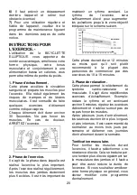 Preview for 20 page of BH Hipower G290 Instructions For Assembly And Use