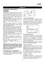 Preview for 20 page of BH Hipower H785 Instructions For Assembly And Use