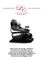 Preview for 1 page of BH SHIATSU LUXURY CLASS M-900 Instructions For Assembly And Use