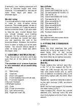 Preview for 14 page of BH Aquo program R309 Instructions For Assembly And Use