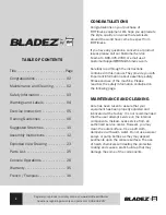 Preview for 2 page of BH BLADEZ 200R Owner'S Manual